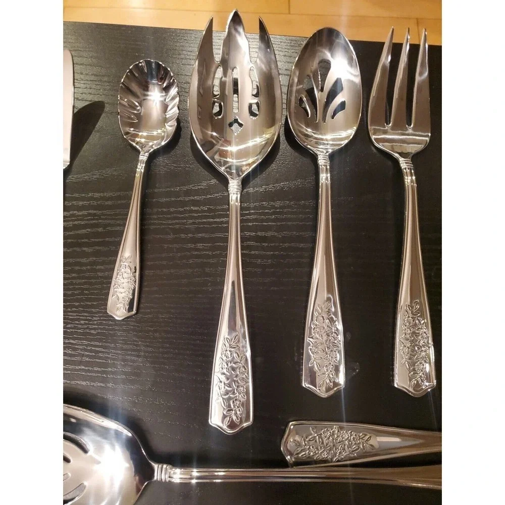 Reed & Barton Stainless Serving Set NEW. 10 Pieces.
